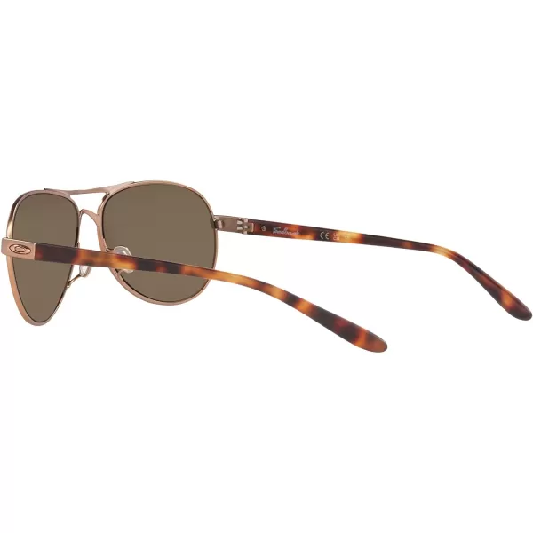 imageOakley Womens Oo4079 Feedback Aviator SunglassesSatin Rose GoldPrizm Rose Gold