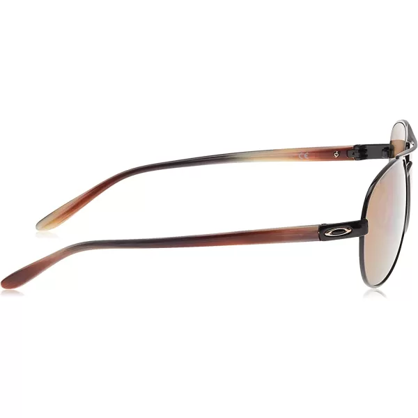 imageOakley Womens Oo4108 Tie Breaker Aviator SunglassesPolished BlackPrizm Tungsten