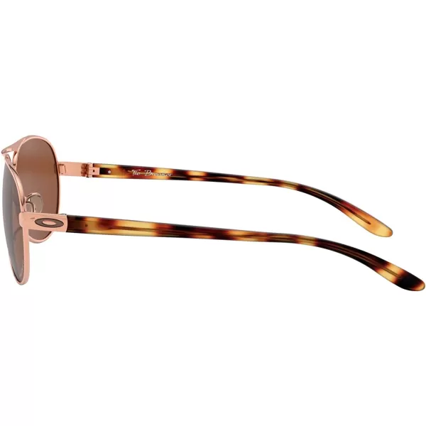 imageOakley Womens Oo4108 Tie Breaker Pilot SunglassesRose GoldPrizm Tungsten Polarized