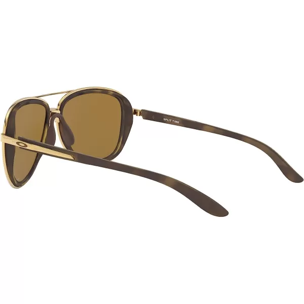 imageOakley Womens Oo4129 Split Time Aviator SunglassesBrown Tortoise GoldPrizm Rose Gold Polarized