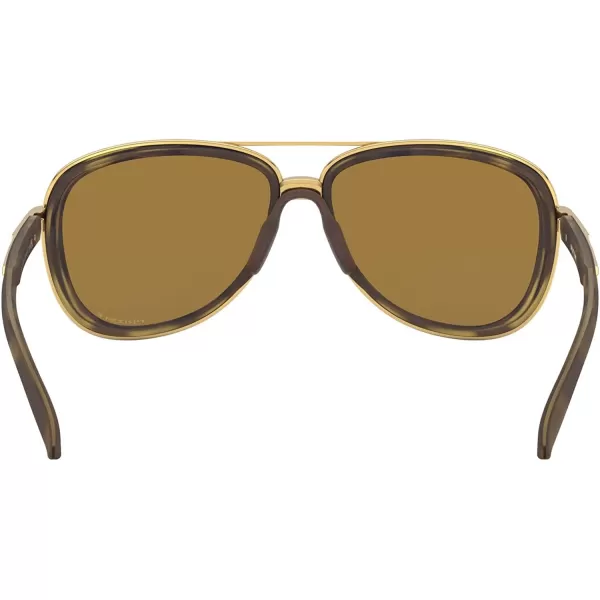 imageOakley Womens Oo4129 Split Time Aviator SunglassesBrown Tortoise GoldPrizm Rose Gold Polarized