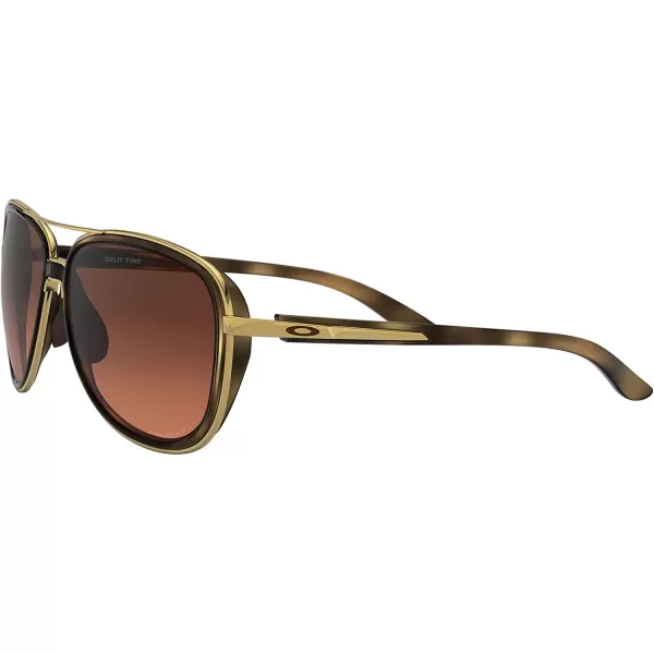 imageOakley Womens Oo4129 Split Time Aviator SunglassesBrown TortoisePrizm Brown Gradient