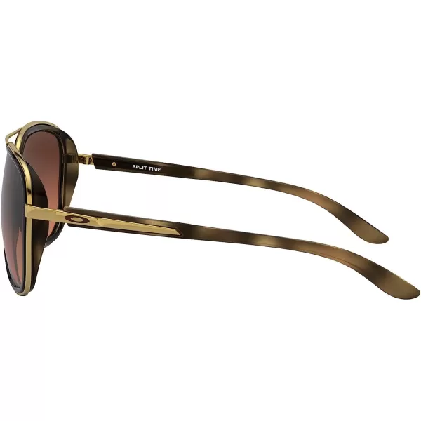 imageOakley Womens Oo4129 Split Time Aviator SunglassesBrown TortoisePrizm Brown Gradient