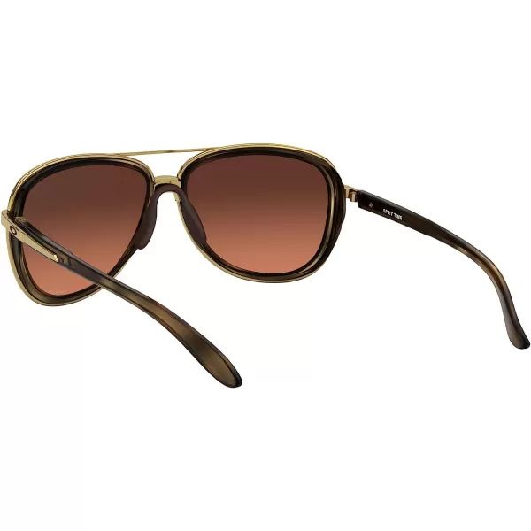 imageOakley Womens Oo4129 Split Time Aviator SunglassesBrown TortoisePrizm Brown Gradient