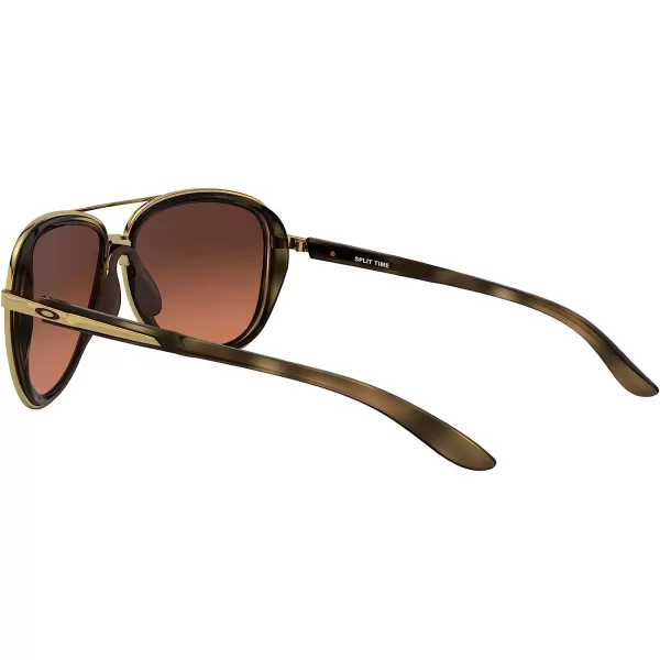 imageOakley Womens Oo4129 Split Time Aviator SunglassesBrown TortoisePrizm Brown Gradient
