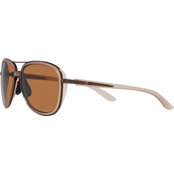 imageOakley Womens Oo4129 Split Time Aviator SunglassesMatte SepiaPrizm Bronze Polarized