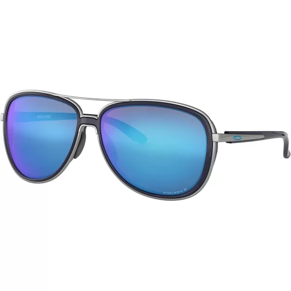 imageOakley Womens Oo4129 Split Time Aviator SunglassesNavyPrizm Sapphire Polarized