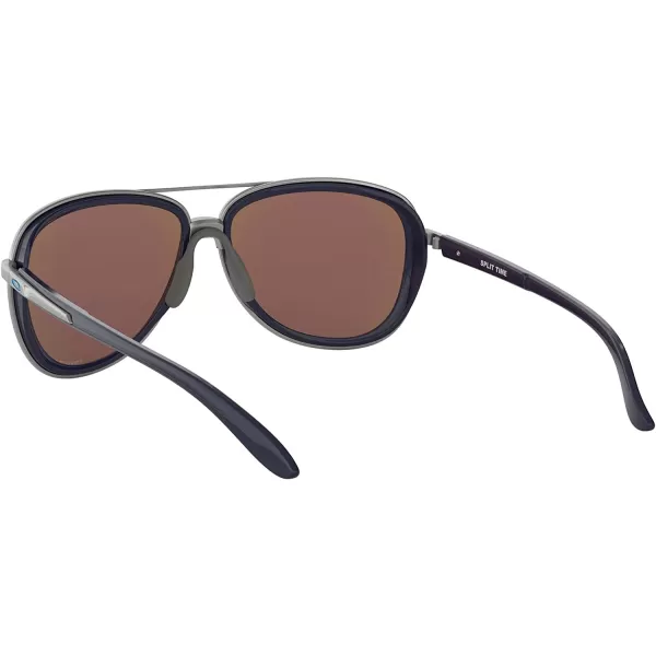 imageOakley Womens Oo4129 Split Time Aviator SunglassesNavyPrizm Sapphire Polarized