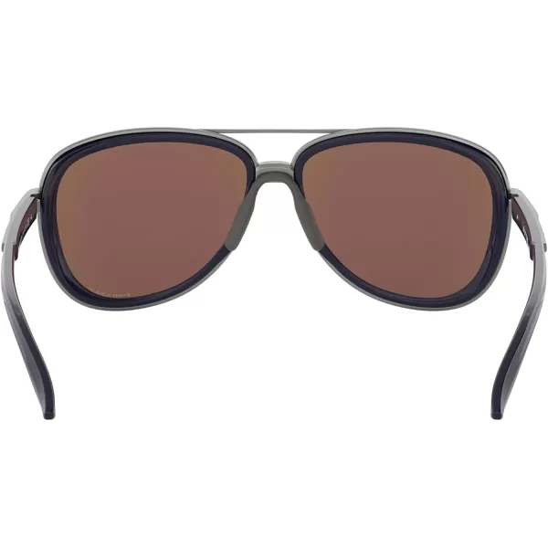 imageOakley Womens Oo4129 Split Time Aviator SunglassesNavyPrizm Sapphire Polarized
