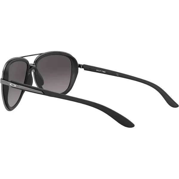imageOakley Womens Oo4129 Split Time Aviator SunglassesVelvet BlackPrizm Grey Gradient