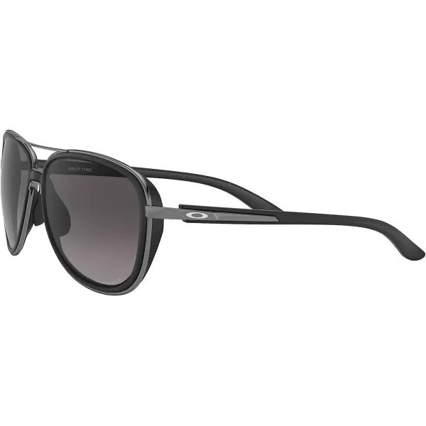 imageOakley Womens Oo4129 Split Time Aviator SunglassesVelvet BlackPrizm Grey Gradient