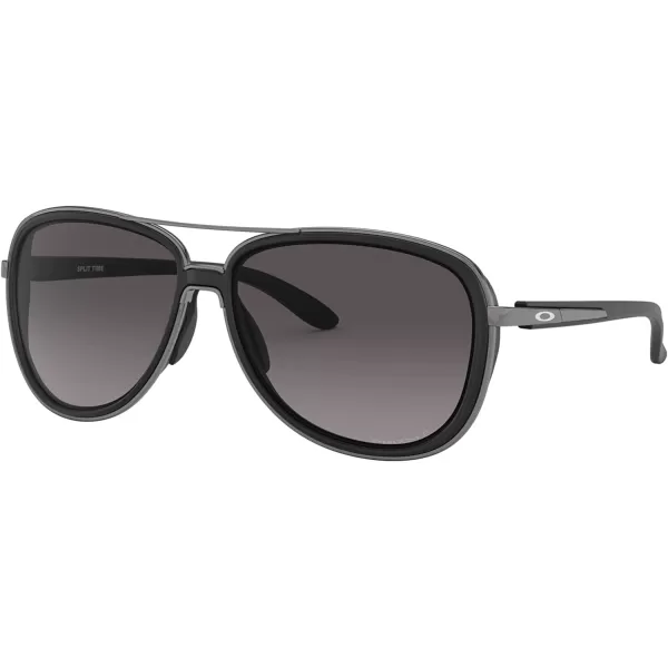 imageOakley Womens Oo4129 Split Time Aviator SunglassesVelvet BlackPrizm Grey Gradient