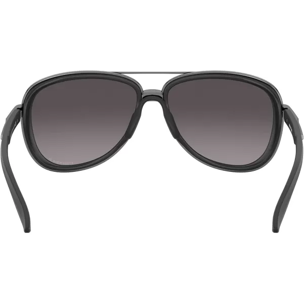 imageOakley Womens Oo4129 Split Time Aviator SunglassesVelvet BlackPrizm Grey Gradient