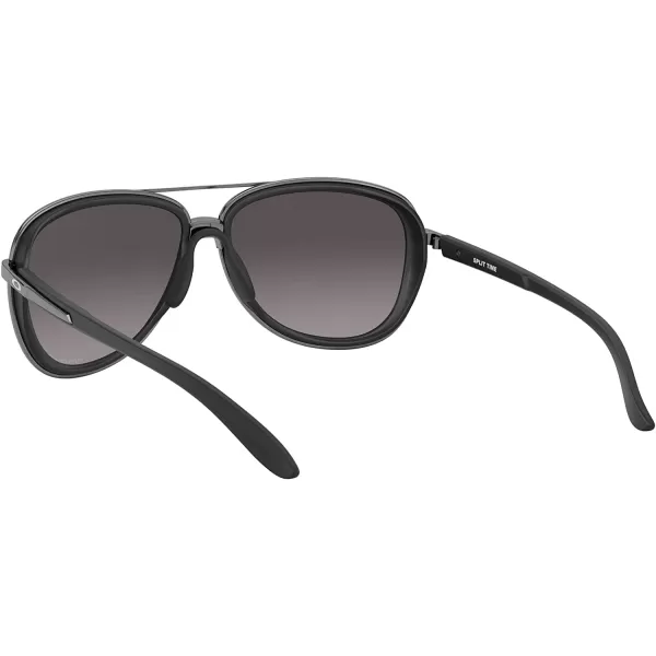 imageOakley Womens Oo4129 Split Time Aviator SunglassesVelvet BlackPrizm Grey Gradient