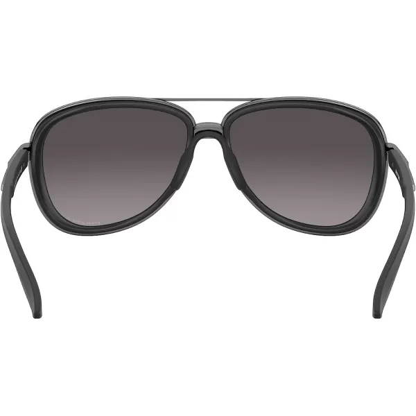 imageOakley Womens Oo4129 Split Time Aviator SunglassesVelvet BlackPrizm Grey Gradient