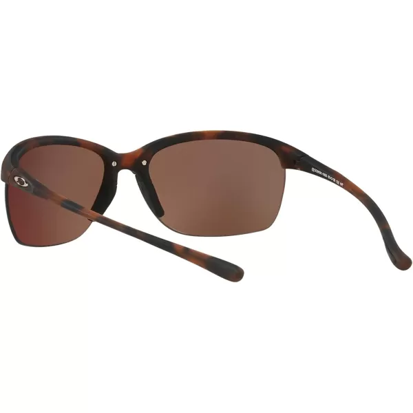 imageOakley Womens Oo9191 Unstoppable Rectangular SunglassesMatte Brown TortoisePrizm Deep Water Polarized