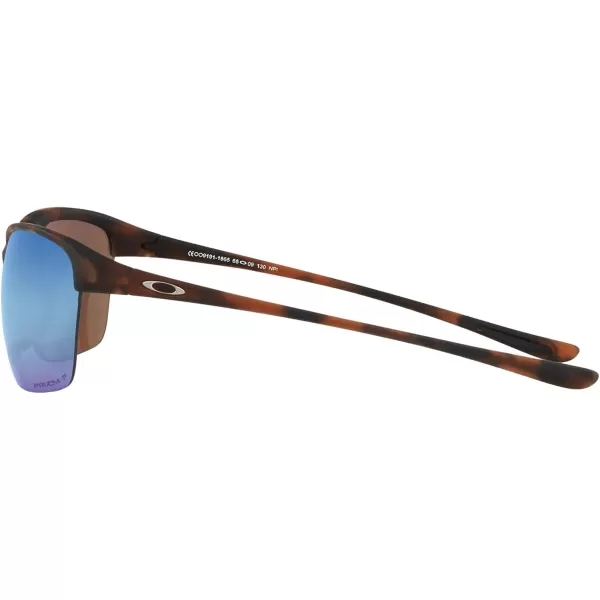 imageOakley Womens Oo9191 Unstoppable Rectangular SunglassesMatte Brown TortoisePrizm Deep Water Polarized