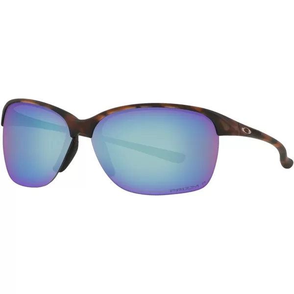 imageOakley Womens Oo9191 Unstoppable Rectangular SunglassesMatte Brown TortoisePrizm Deep Water Polarized