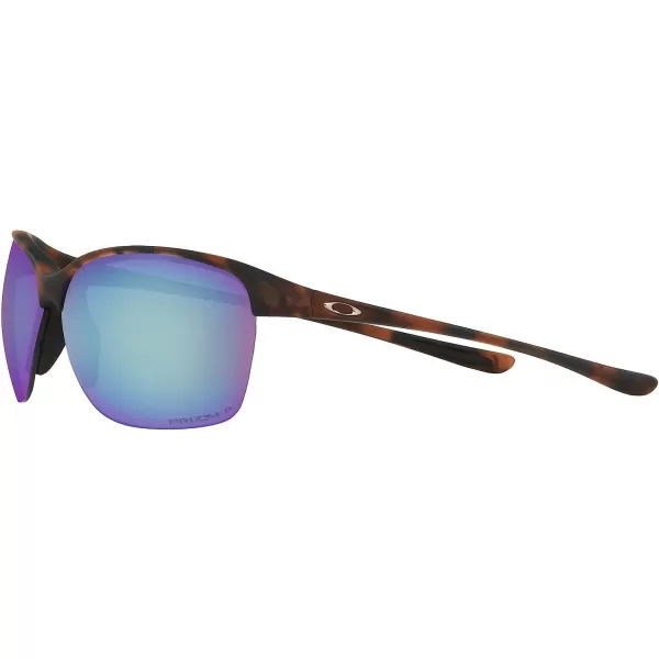 imageOakley Womens Oo9191 Unstoppable Rectangular SunglassesMatte Brown TortoisePrizm Deep Water Polarized