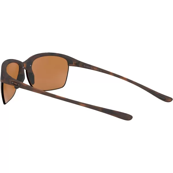 imageOakley Womens Oo9191 Unstoppable Rectangular SunglassesMatte Brown TortoisePrizm Tungsten Polarized