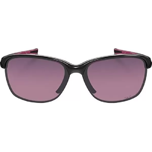 imageOakley Womens Oo9191 Unstoppable Rectangular SunglassesPolished BlackRose Gradient Polarized