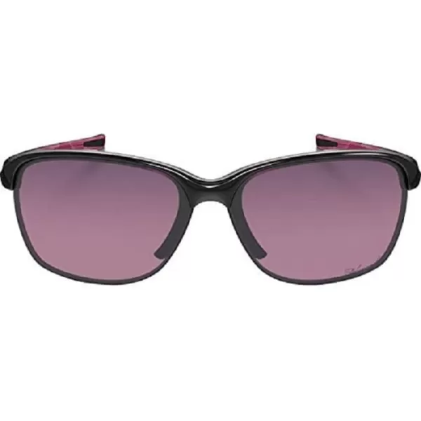 imageOakley Womens Oo9191 Unstoppable Rectangular SunglassesPolished BlackRose Gradient Polarized