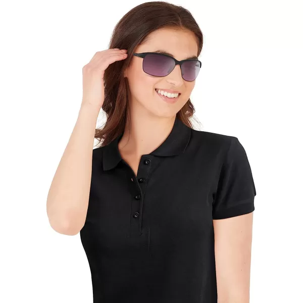 imageOakley Womens Oo9191 Unstoppable Rectangular SunglassesPolished BlackRose Gradient Polarized