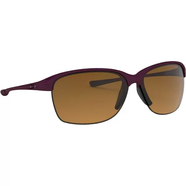 imageOakley Womens Oo9191 Unstoppable Rectangular SunglassesRaspberry SpritzerBrown Gradient Polarized