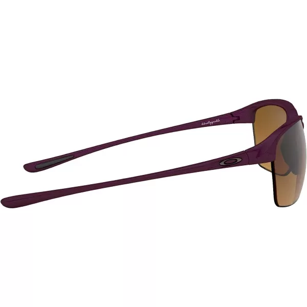 imageOakley Womens Oo9191 Unstoppable Rectangular SunglassesRaspberry SpritzerBrown Gradient Polarized