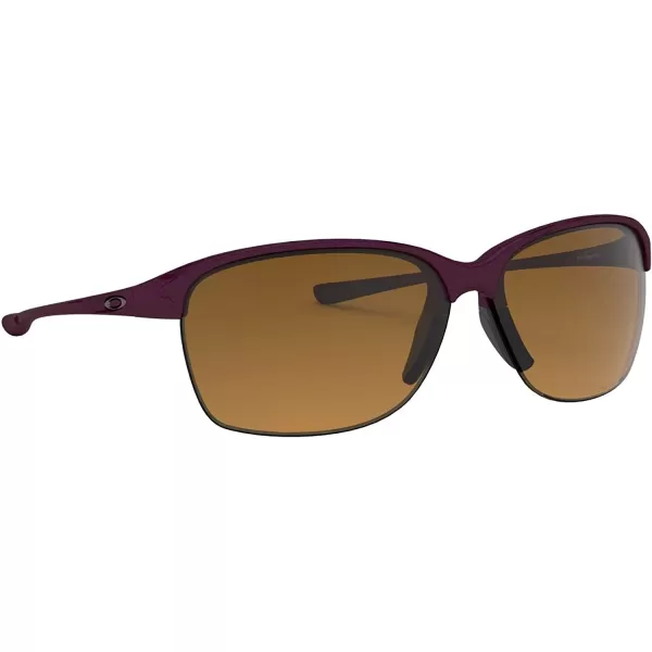 imageOakley Womens Oo9191 Unstoppable Rectangular SunglassesRaspberry SpritzerBrown Gradient Polarized