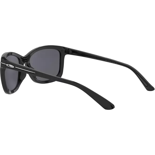 imageOakley Womens Oo9232 Dropin Cat Eye SunglassesPolished BlackBlack Iridium