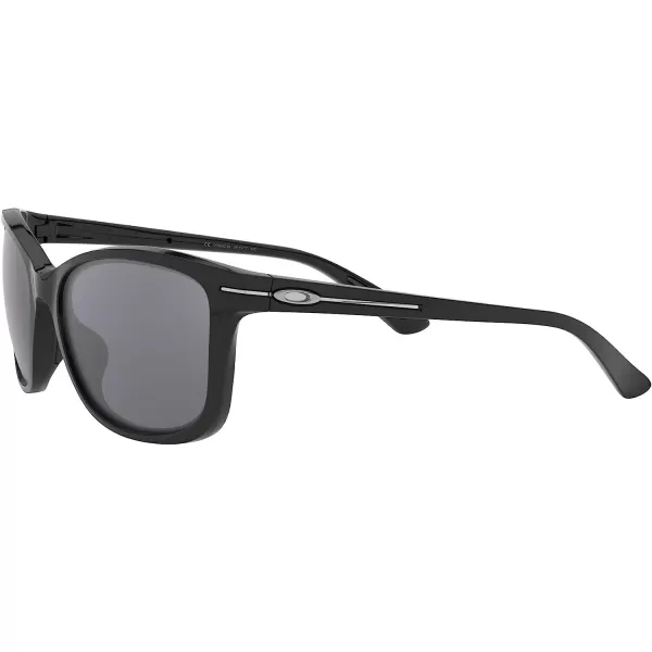 imageOakley Womens Oo9232 Dropin Cat Eye SunglassesPolished BlackBlack Iridium