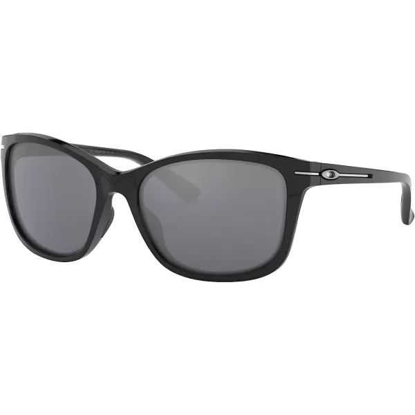 imageOakley Womens Oo9232 Dropin Cat Eye SunglassesPolished BlackBlack Iridium