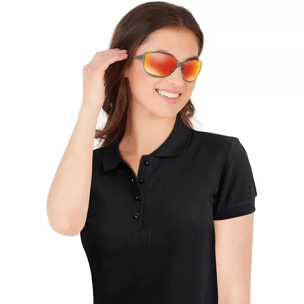 imageOakley Womens Oo9301 Cohort Rectangular SunglassesGrey InkPrizm Ruby Polarized