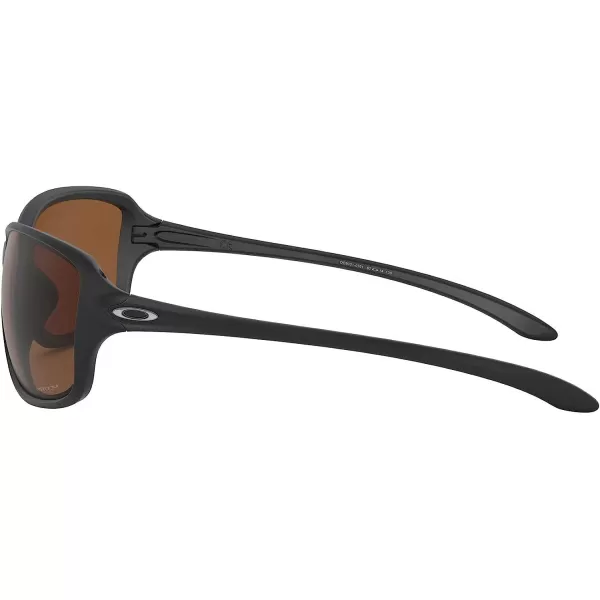 imageOakley Womens Oo9301 Cohort Rectangular SunglassesMatte BlackPrizm Tungsten Polarized