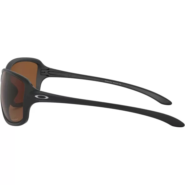 imageOakley Womens Oo9301 Cohort Rectangular SunglassesMatte BlackPrizm Tungsten Polarized