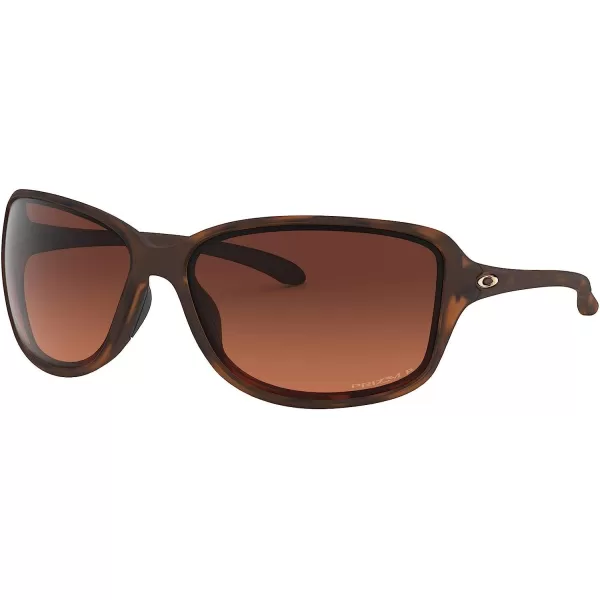 imageOakley Womens Oo9301 Cohort Rectangular SunglassesMatte Brown TortoisePrizm Brown Gradient Polarized