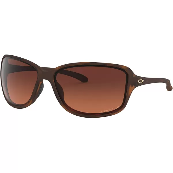 imageOakley Womens Oo9301 Cohort Rectangular SunglassesMatte Brown TortoisePrizm Brown Gradient Polarized