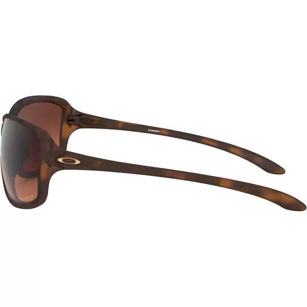 imageOakley Womens Oo9301 Cohort Rectangular SunglassesMatte Brown TortoisePrizm Brown Gradient Polarized