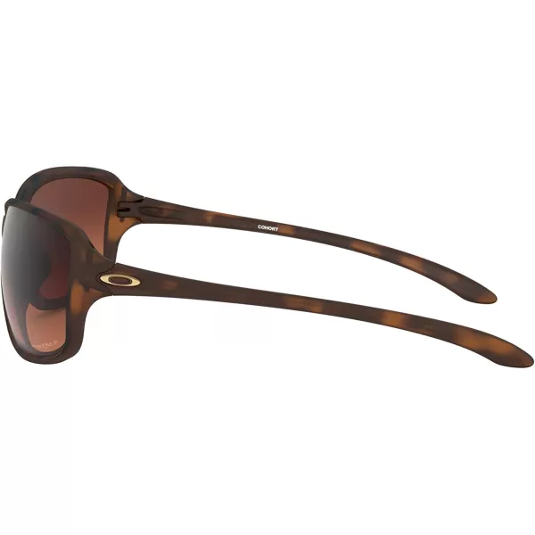 imageOakley Womens Oo9301 Cohort Rectangular SunglassesMatte Brown TortoisePrizm Brown Gradient Polarized