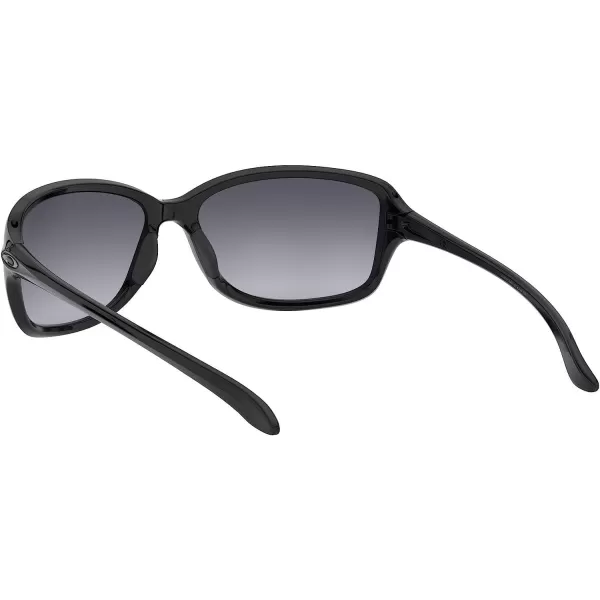 imageOakley Womens Oo9301 Cohort Rectangular SunglassesPolished BlackGrey Gradient Polarized