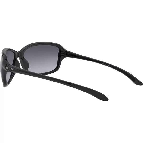 imageOakley Womens Oo9301 Cohort Rectangular SunglassesPolished BlackGrey Gradient Polarized