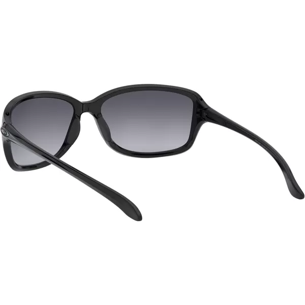 imageOakley Womens Oo9301 Cohort Rectangular SunglassesPolished BlackGrey Gradient Polarized