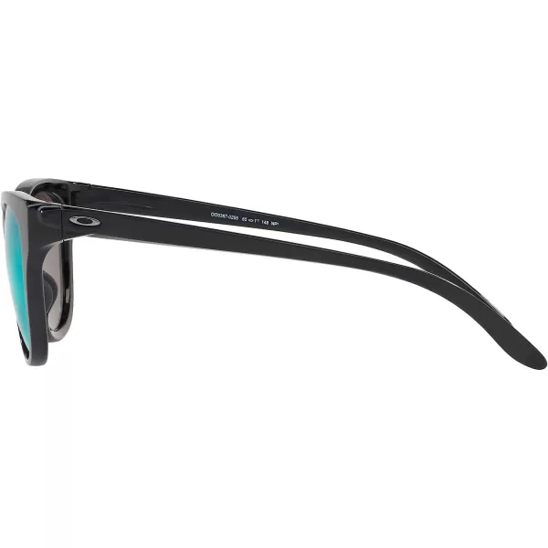 imageOakley Womens Oo9357 Hold Out Cat Eye SunglassesPolished BlackViolet Iridium Polarized