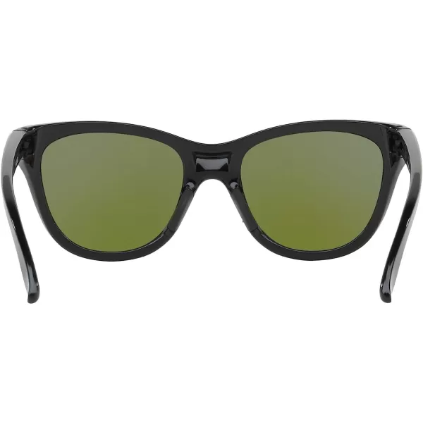 imageOakley Womens Oo9357 Hold Out Cat Eye SunglassesPolished BlackViolet Iridium Polarized