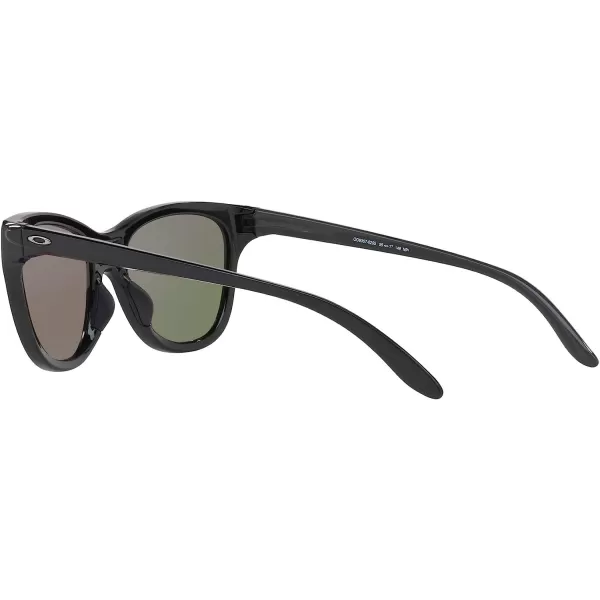 imageOakley Womens Oo9357 Hold Out Cat Eye SunglassesPolished BlackViolet Iridium Polarized