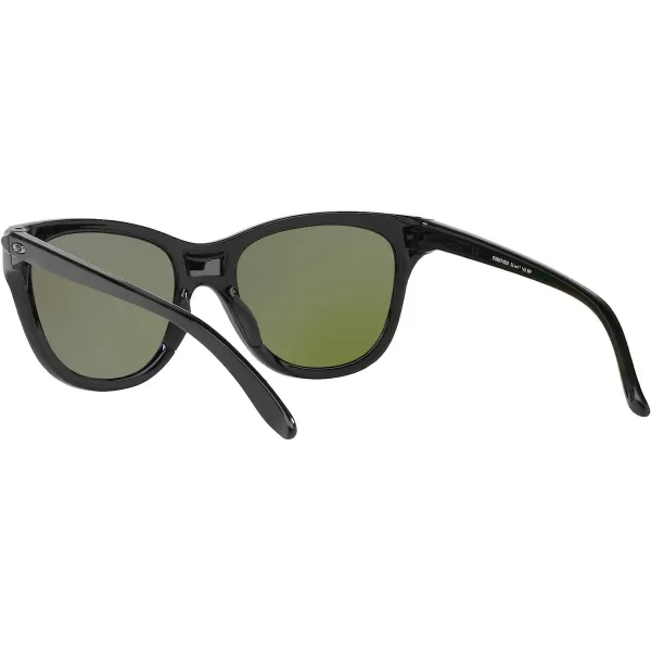 imageOakley Womens Oo9357 Hold Out Cat Eye SunglassesPolished BlackViolet Iridium Polarized