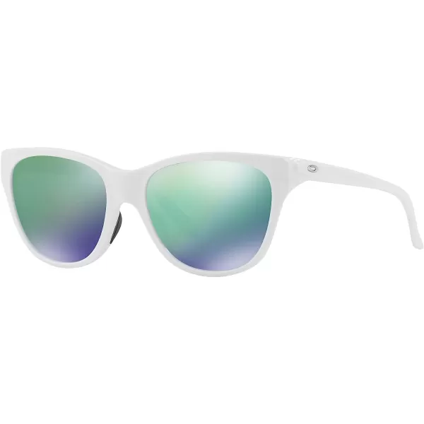imageOakley Womens Oo9357 Hold Out Cat Eye SunglassesPolished WhiteJade Iridium