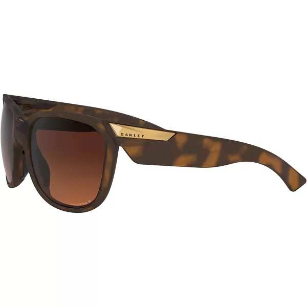 imageOakley Womens Oo9432 Rev Up Square SunglassesMatte Brown TortoisePrizm Brown Gradient