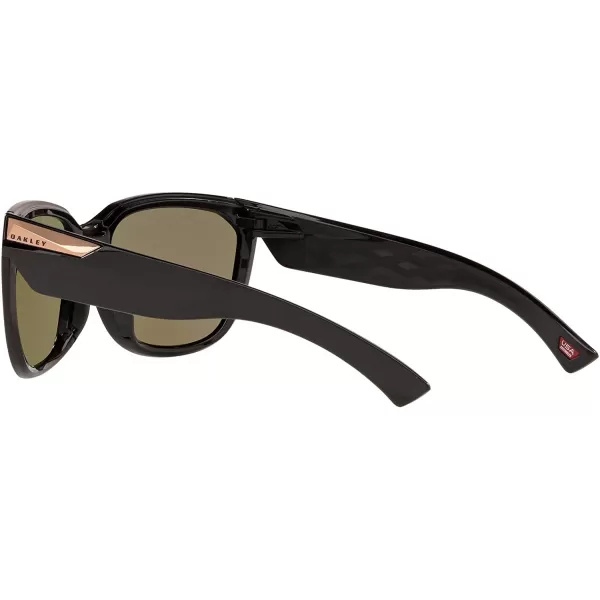 imageOakley Womens Oo9432 Rev Up Square SunglassesPolished BlackPrizm Sapphire Iridium Polarized